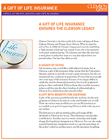 One-pager: Gift of Life Insurance