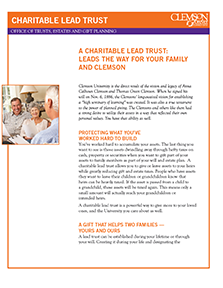 One-pager: Charitable Lead Trust