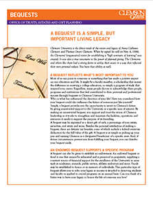 One-pager: Bequests