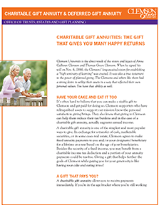 One-pager: Charitable Gift Annuity