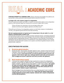 ClemsonForward one-pager Academic Core