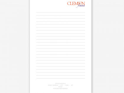 Clemson Forever Notepads