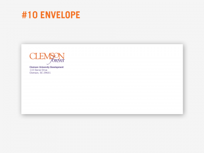 Clemson Forever #10 Envelope