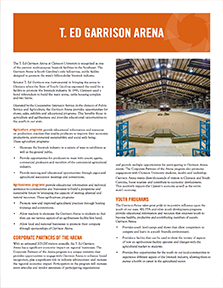 T Ed. Garrison Arena One Pager