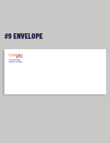 Clemson Forever #9 Envelope