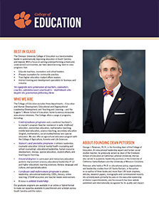 College of Education One-pager